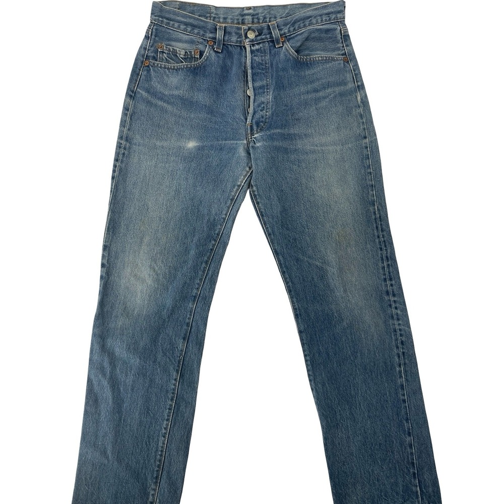 Levi's Men's Jeans 501 Straight Leg Blue Cotton Vintage 1990s 29x30